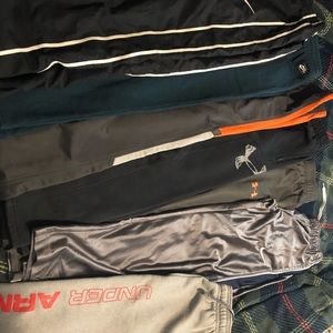 Lot of 8 Nike, UA, starter sweatpants